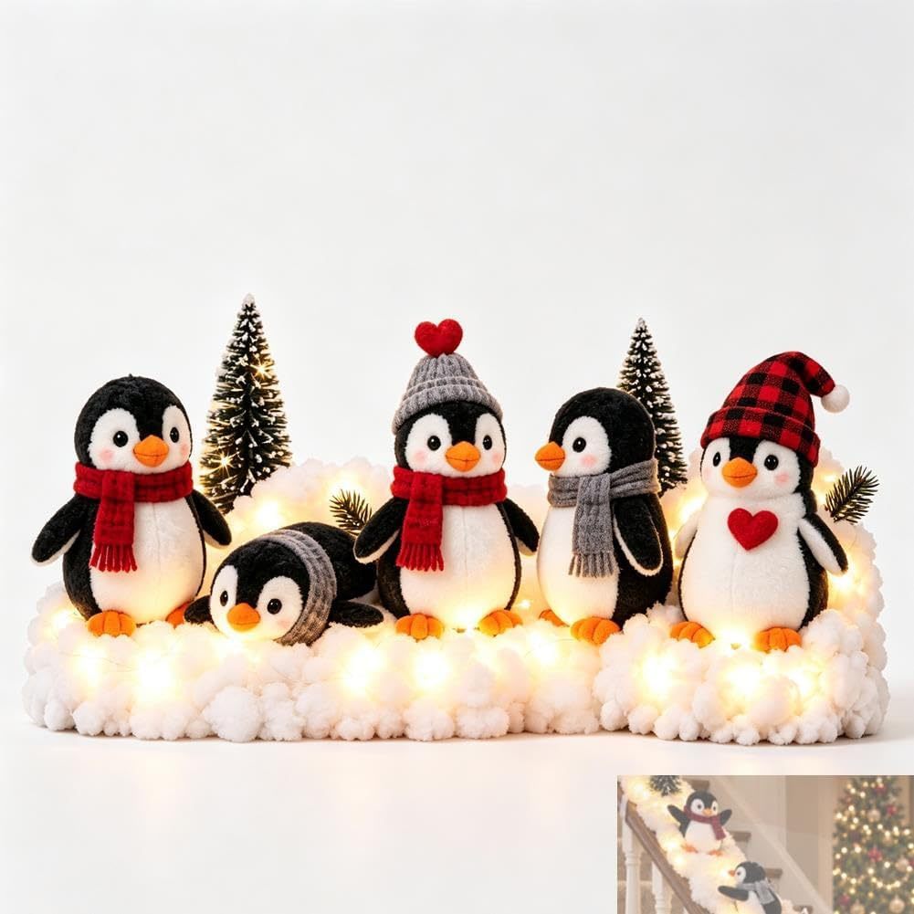 🐧The Penguin Staircase | Light-Up Christmas Decor ✨-1