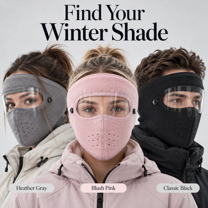 ❄️ 50% OFF | Cozy Fleece Winter Face Mask with Removable Clear Eye Shield-1