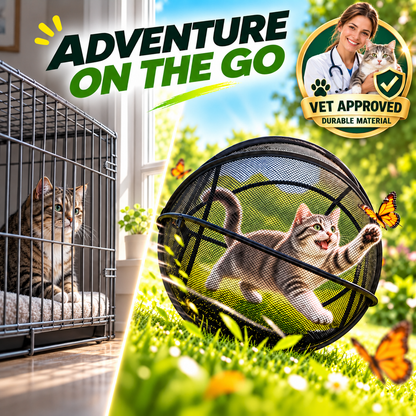 🐱🌿  A Little Adventure for Your Cat – Breathable Pop-Up Playpen-1