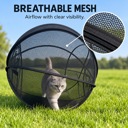 🐱🌿  A Little Adventure for Your Cat – Breathable Pop-Up Playpen-1