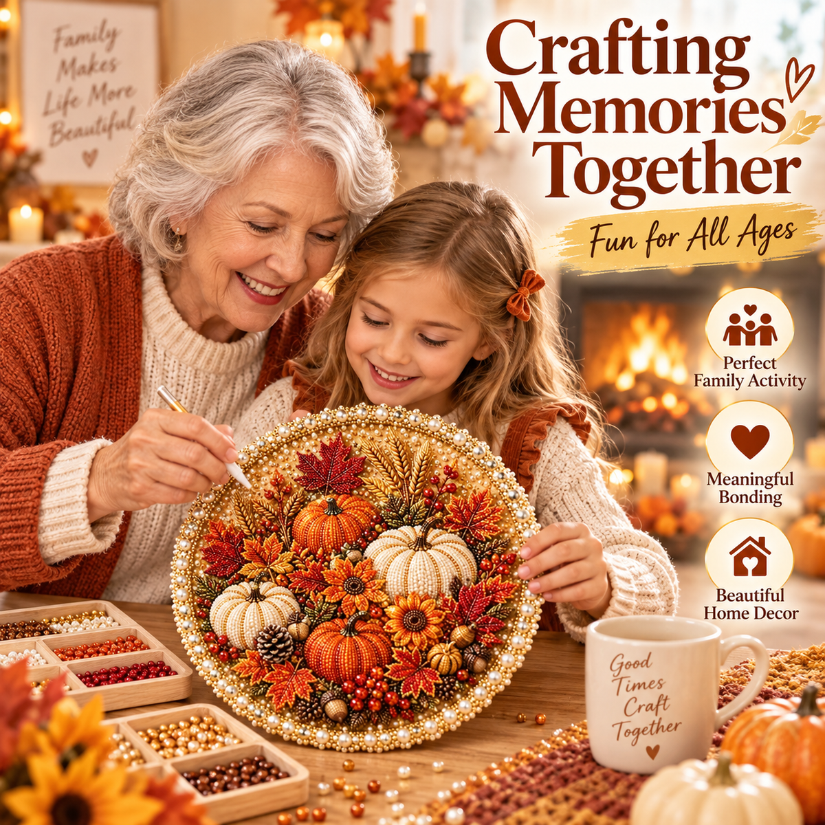 🎁DIY Pearl Art Wreath Kit – Seasonal Collection💎