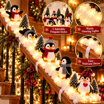 🐧The Penguin Staircase | Light-Up Christmas Decor ✨-1