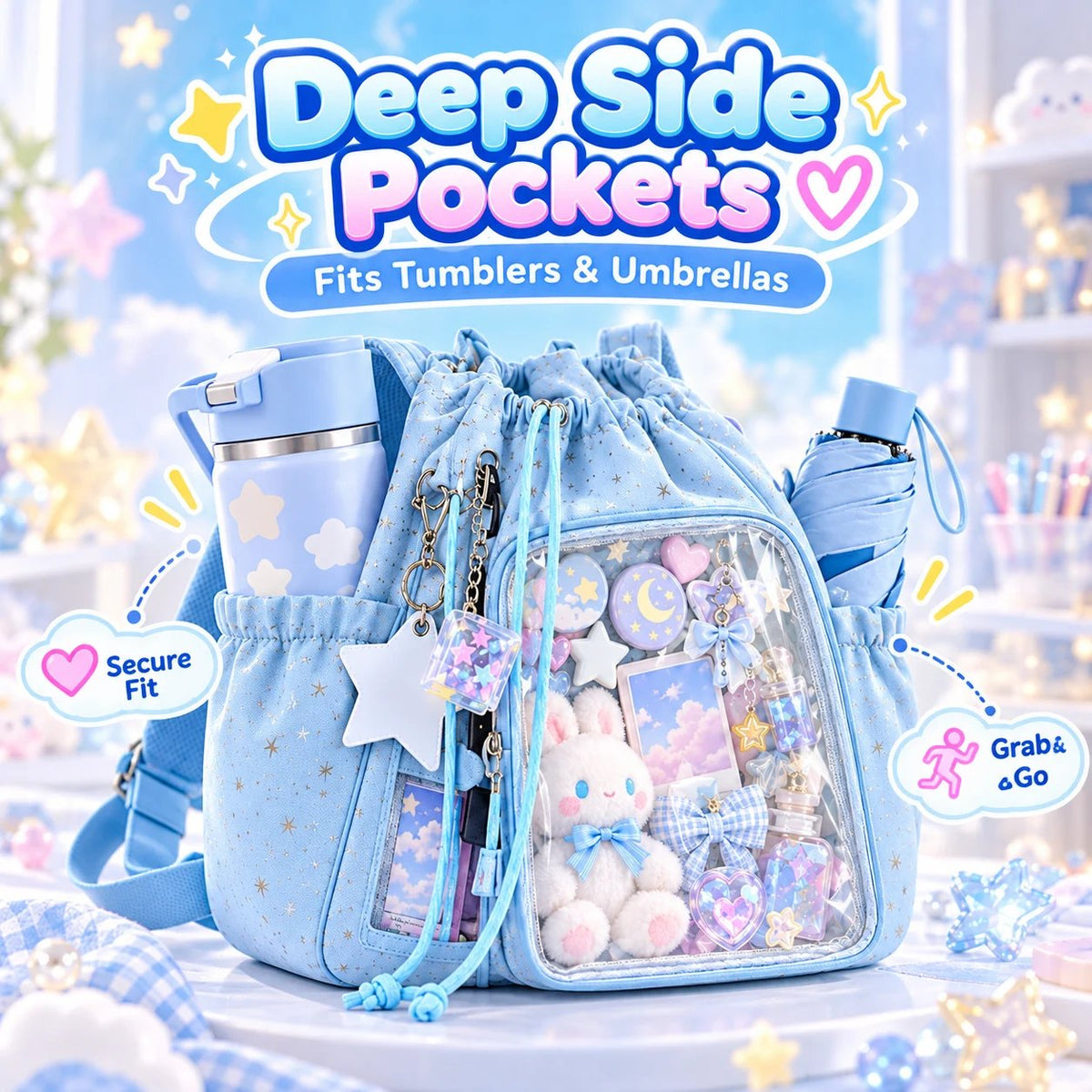 ✨ Limited-Time 50% OFF | Starry 2-in-1 Ita Bag – Carry Your Favorites