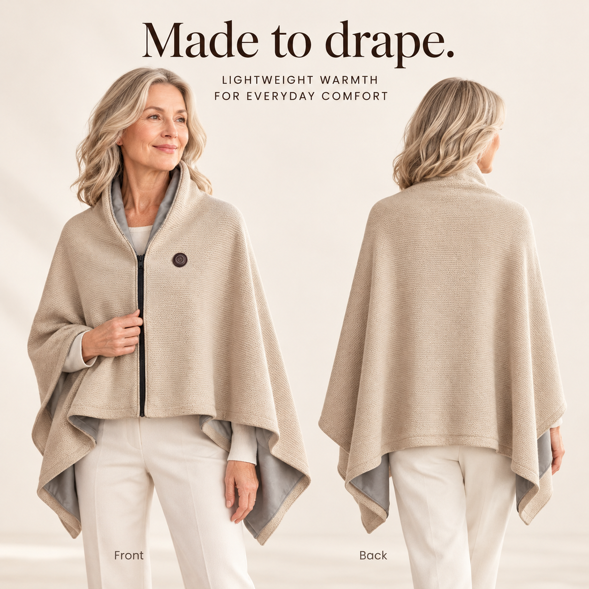 🔥 Today 50% Off 🔥 Wearable Heated Shawl — Your Everyday Layer of Warmth