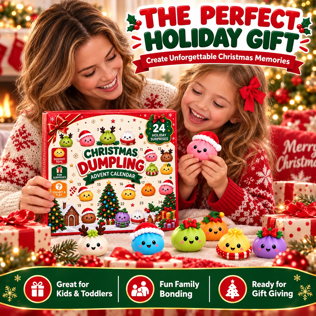 🎄Christmas Dumpling Advent Calendar- Merry Little Dumplings