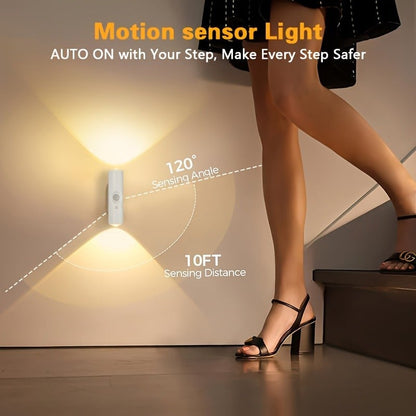 🎁 Christmas Buy 2, Get 1 Free | Rechargeable Motion Sensor Wall Light – 3-Tone or 7-Color-1