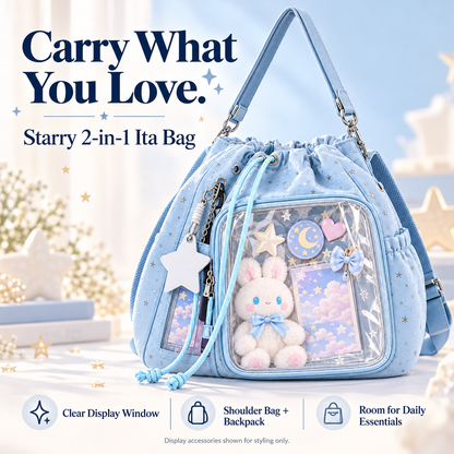 ✨ Limited-Time 50% OFF | Starry 2-in-1 Ita Bag – Carry Your Favorites