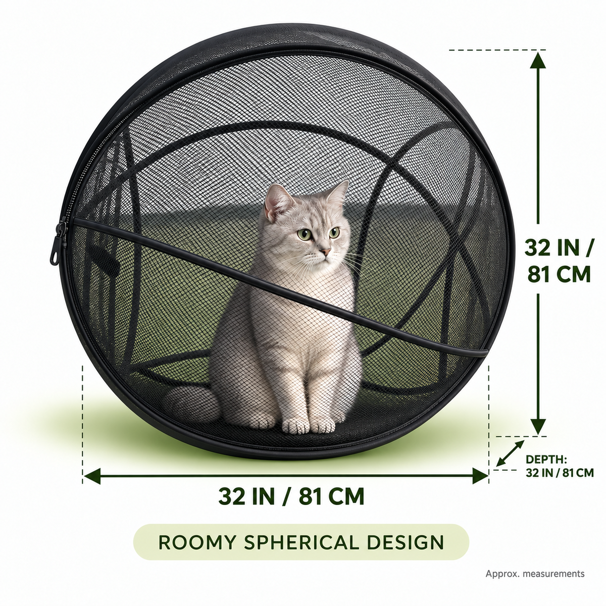 🐱🌿  A Little Adventure for Your Cat – Breathable Pop-Up Playpen-1