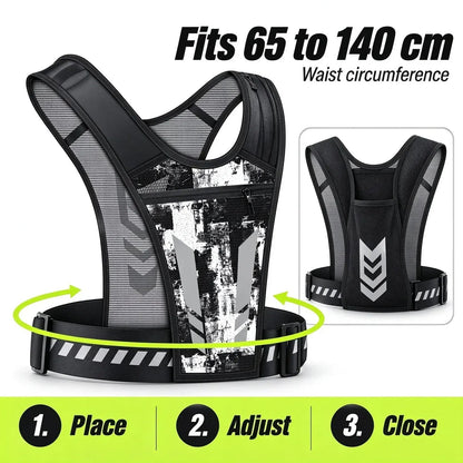 🔥LAST DAY 50% OFF - 🏃🎽Hands-free reflective running vest