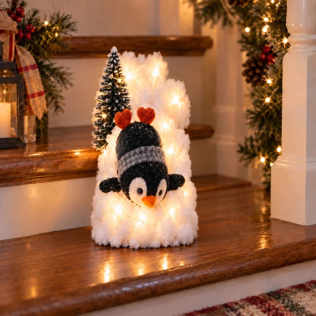 🐧The Penguin Staircase | Light-Up Christmas Decor ✨-1