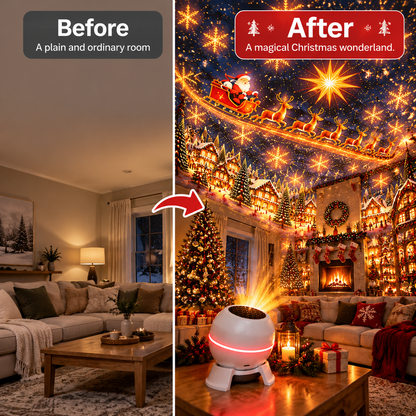✨ Christmas Projection Night Light – Turn Your Room Into a Holiday Wonderland-1