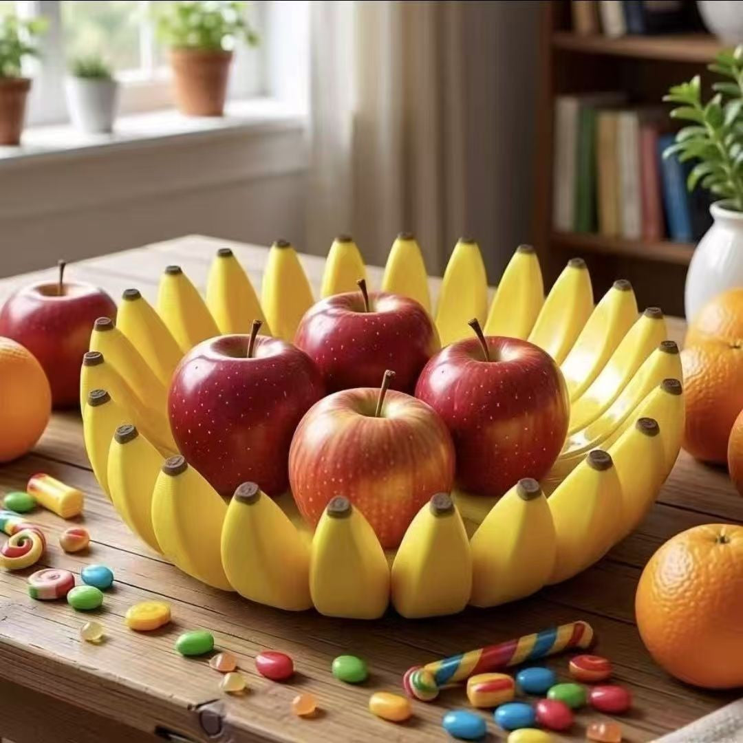 Creative Banana-Shaped Fruit and Candy Bowl