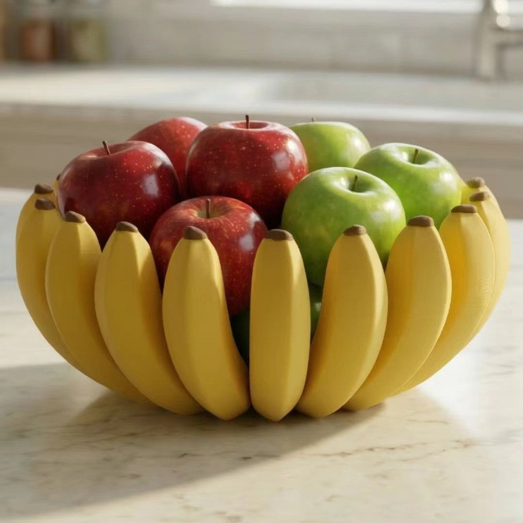 Creative Banana-Shaped Fruit and Candy Bowl