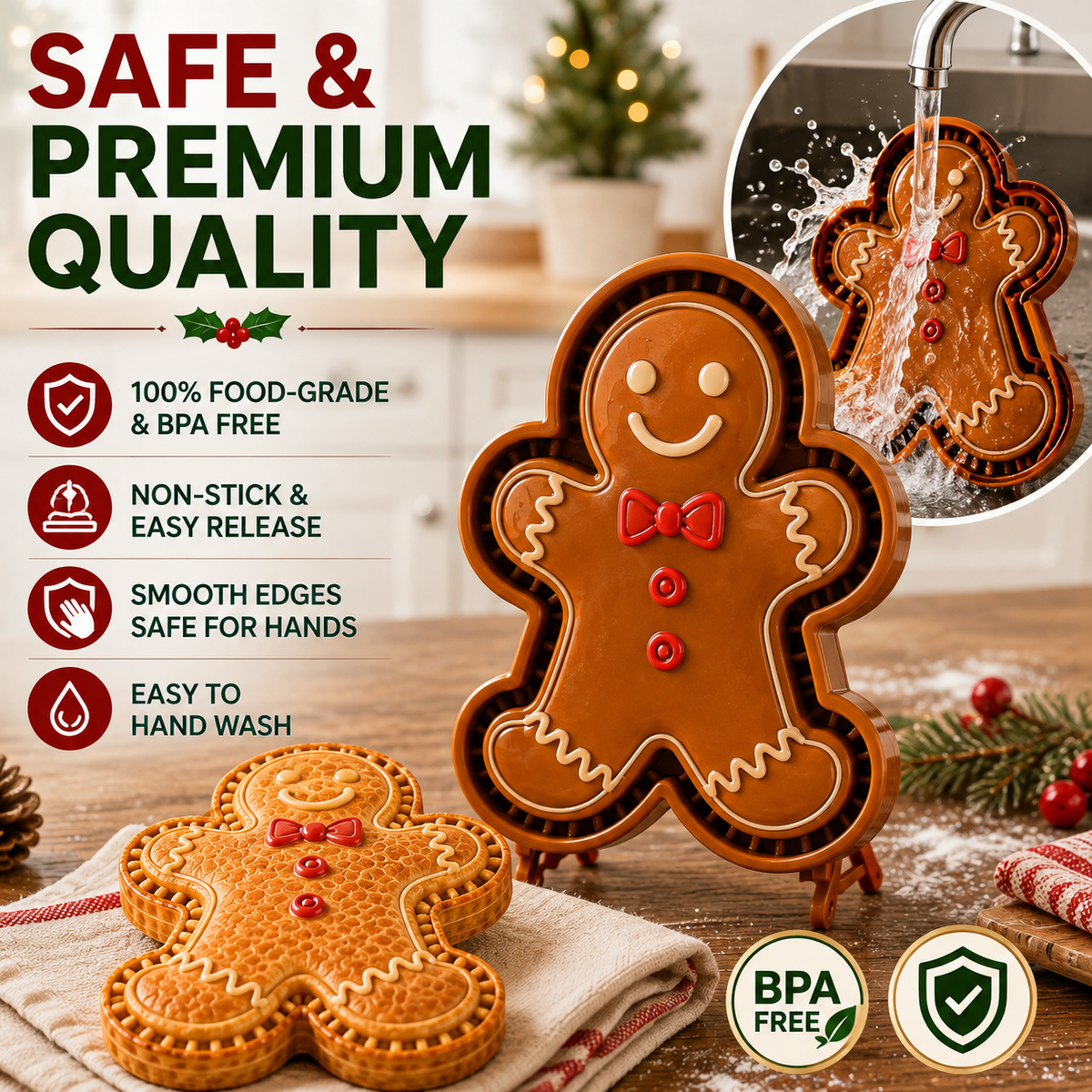🎁Buy 1, Get 1 FREE – Christmas Mini Pie Press Mold