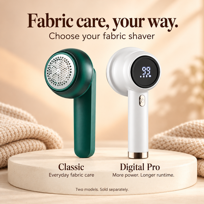 Rechargeable Fabric Shaver & Lint Remover — 3–6 Hour Battery Life