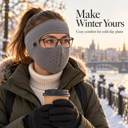 ❄️ 50% OFF | Cozy Fleece Winter Face Mask with Removable Clear Eye Shield-1