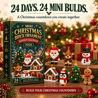 🎄 Christmas Special – 24-Day Mini Brick Ornament Advent Calendar