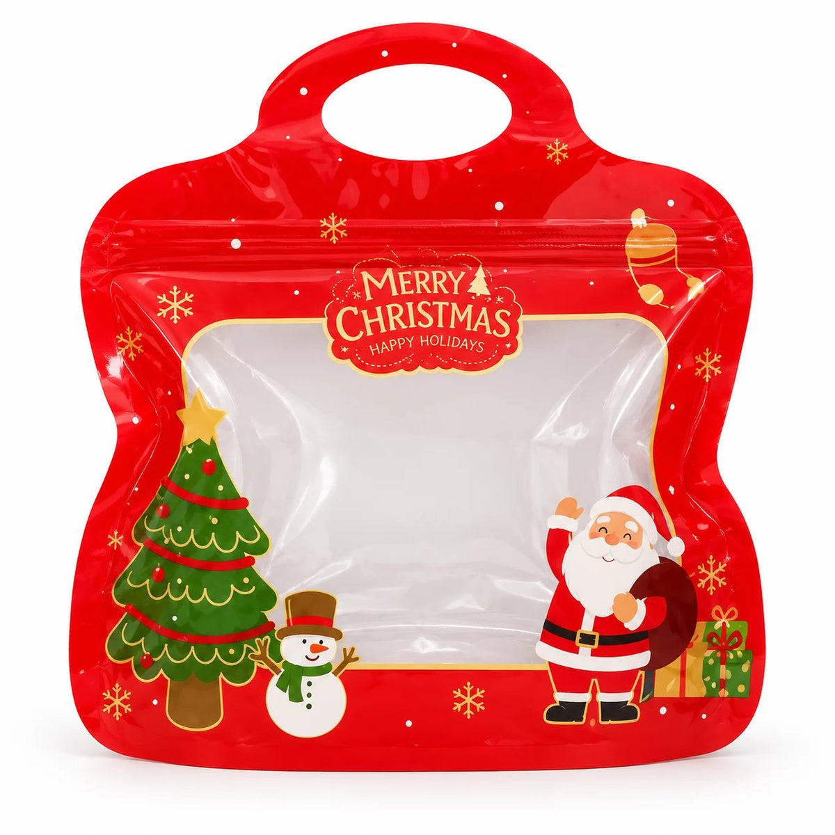 🎄 50% OFF | Christmas Self-Sealing Treat Bags – Cute Holiday Bags for Cookies & Candy 🎁