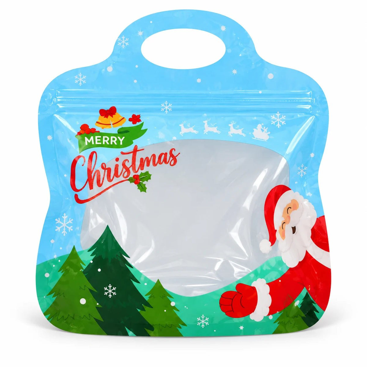 🎄 50% OFF | Christmas Self-Sealing Treat Bags – Cute Holiday Bags for Cookies & Candy 🎁