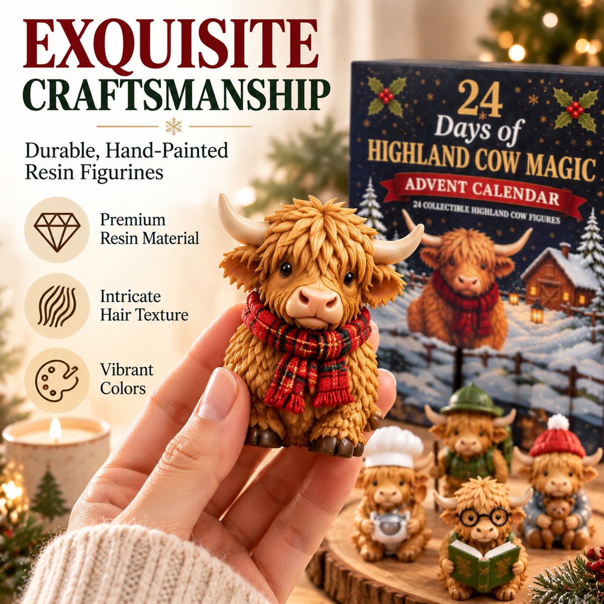 24 Days of Highland Cow Magic Advent Calendar