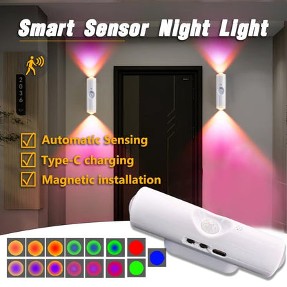 🎁 Christmas Buy 2, Get 1 Free | Rechargeable Motion Sensor Wall Light – 3-Tone or 7-Color-1