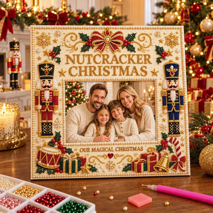 🎄❤️ DIY Christmas Pearl Art Photo Frame – Create Memories Together