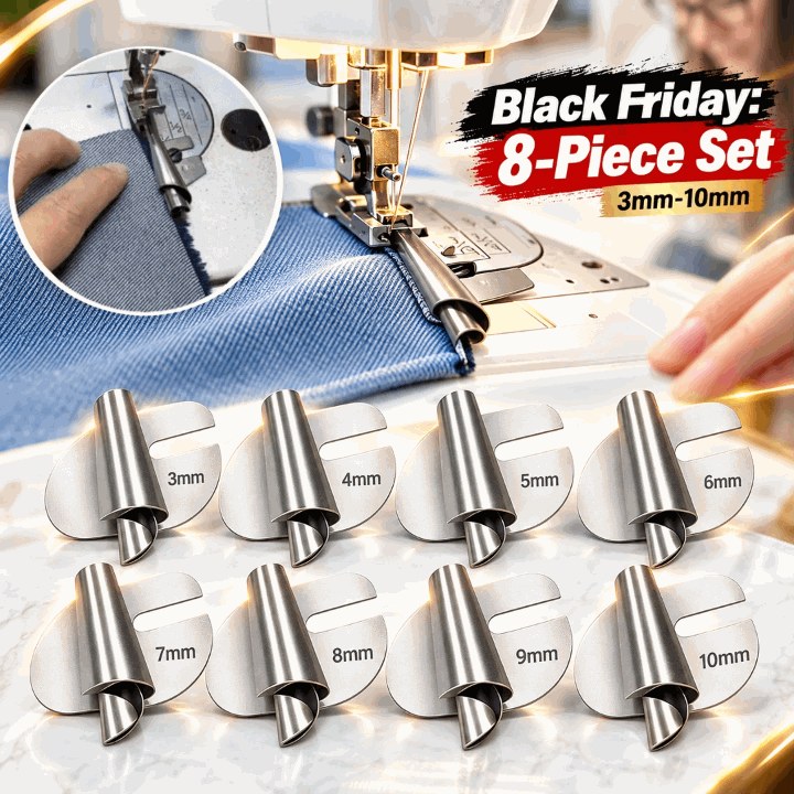 🔥Black Friday Special – Sewing Rolled Hemmer | Single or 8-Piece Set